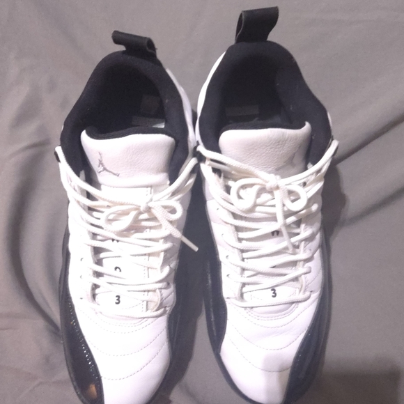 Jordan 12 Low Men\'s Sneakers in Black and White